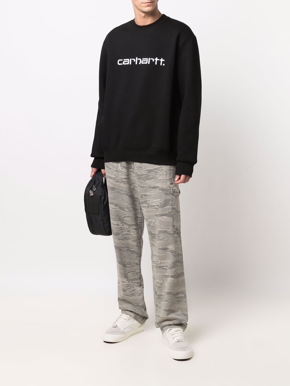 Felpa I030229 0D2XX BLACK WHITE CARHARTT WIP