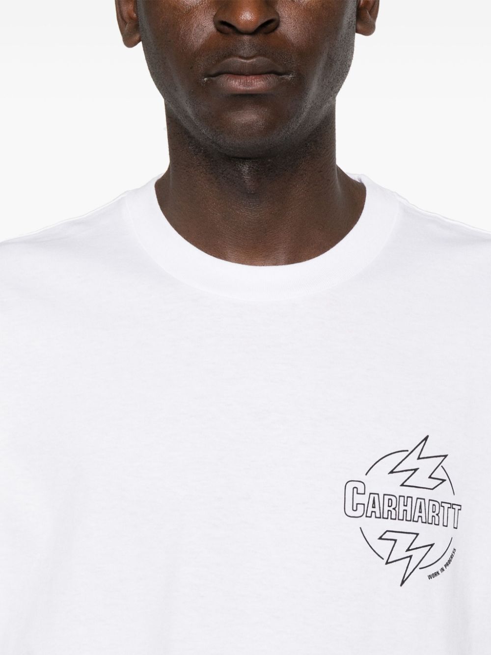 Tshirt I033639 00AXX WHITE BLACK CARHARTT WIP