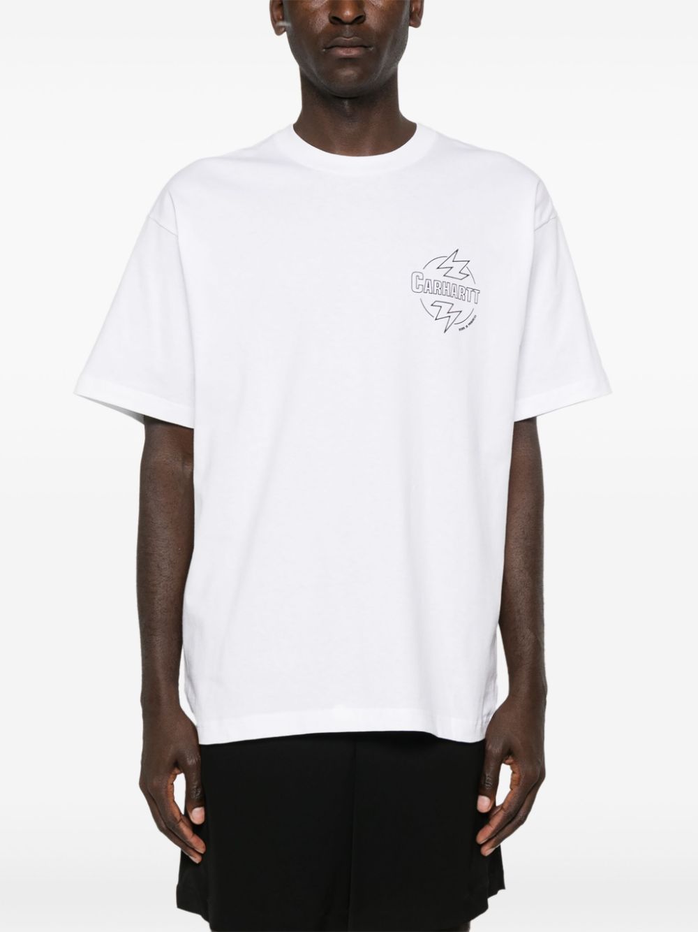 Tshirt I033639 00AXX WHITE BLACK CARHARTT WIP