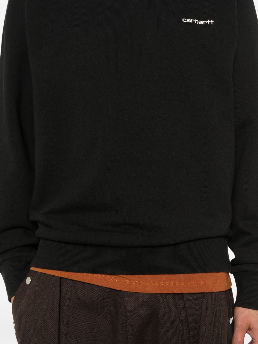 Felpa I033657 0D2XX BLACK WHITE CARHARTT WIP