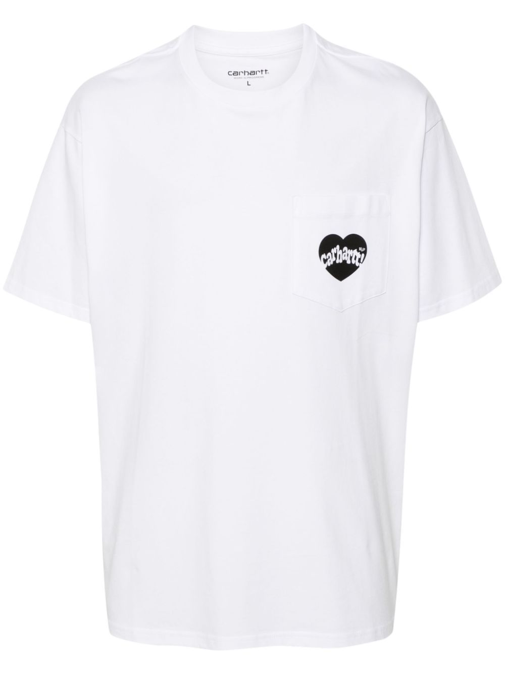 Tshirt I033675 00AXX WHITE BLACK CARHARTT WIP