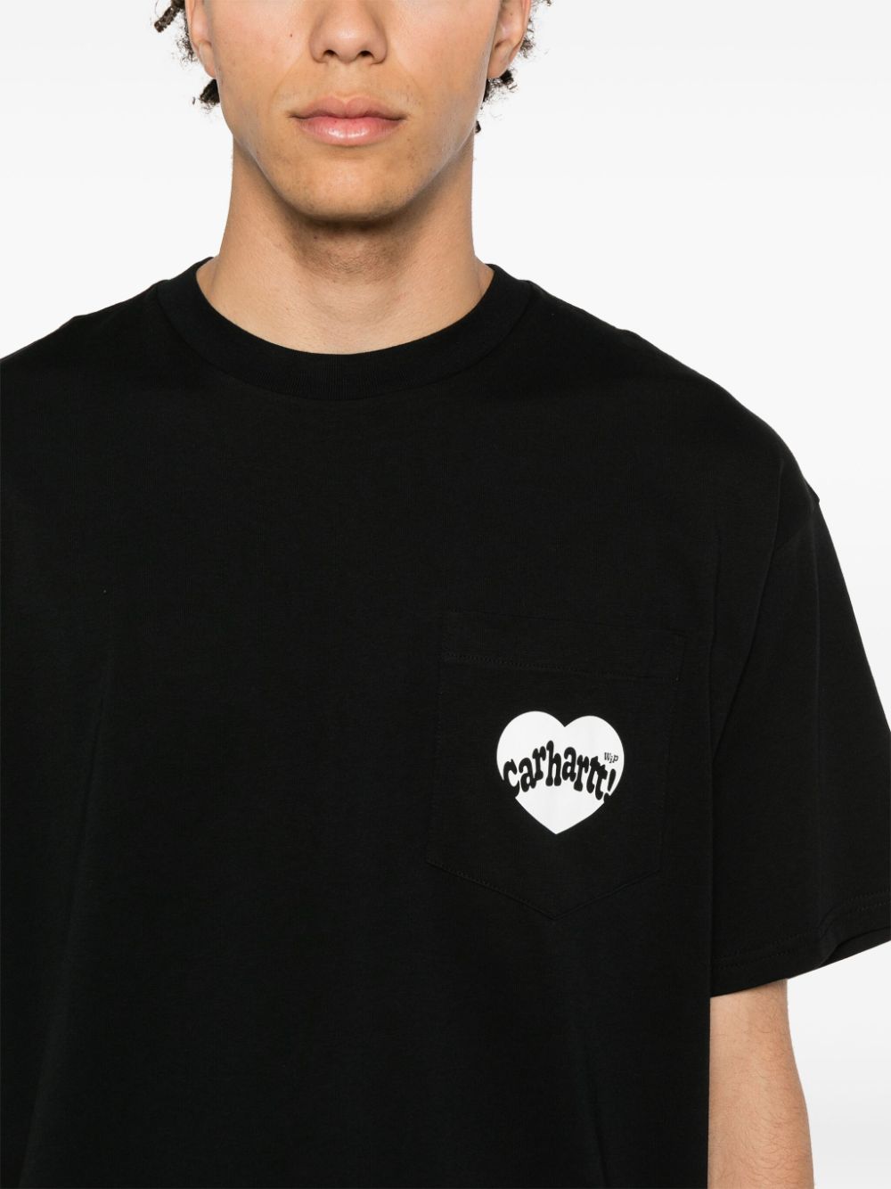 Tshirt I033675 0D2XX BLACK WHITE CARHARTT WIP