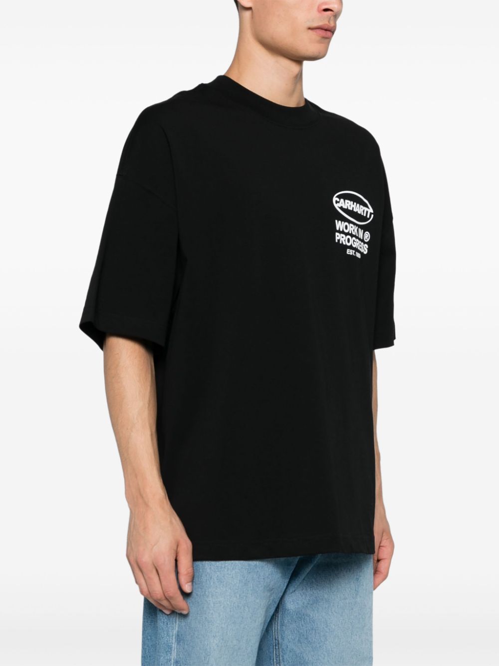 Tshirt I034042 0D2XX BLACK WHITE CARHARTT WIP