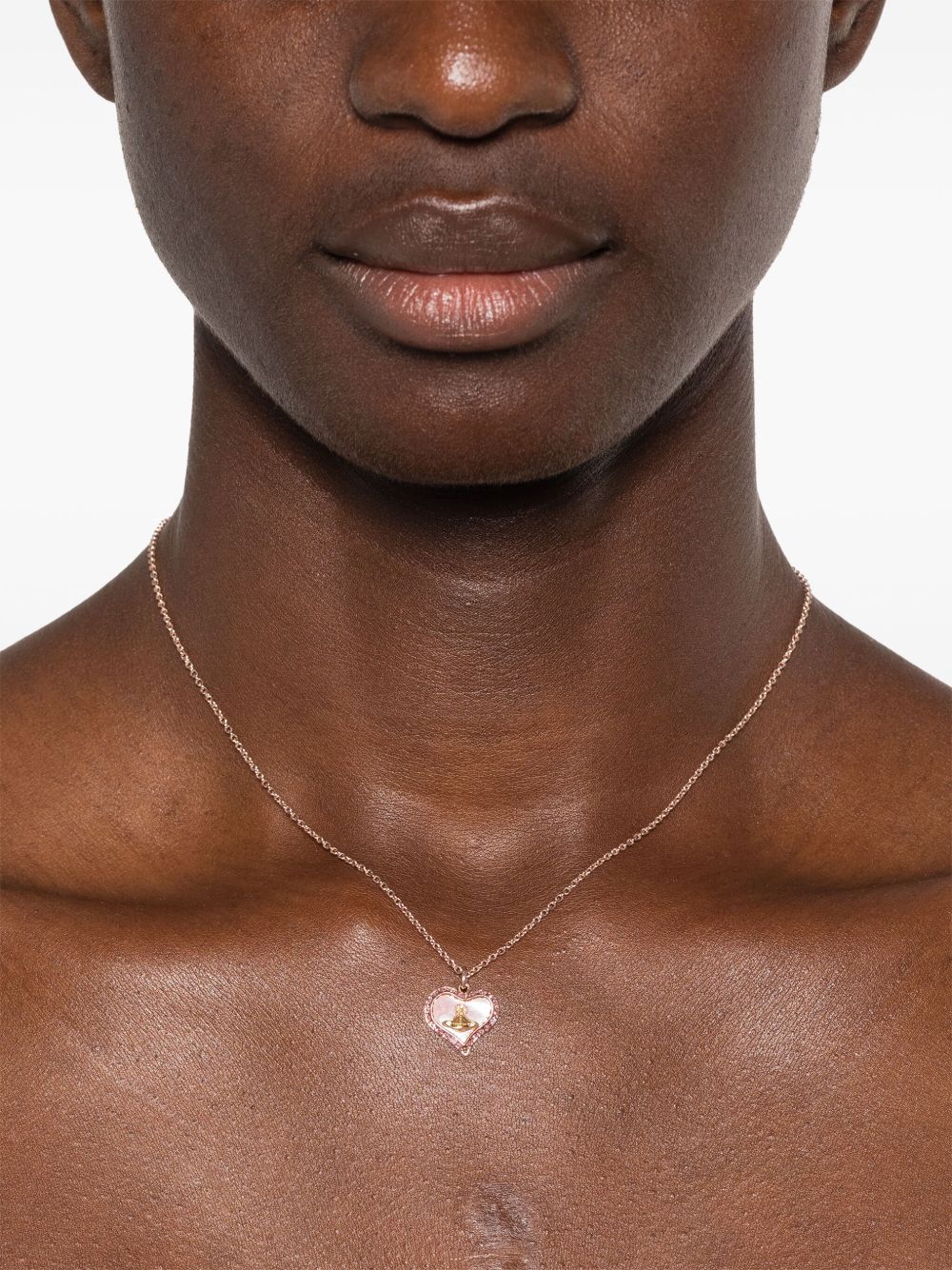 Petra Pendant Necklace 6302010302G208IM PINK GOLD VIVIENNE WESTWOOD