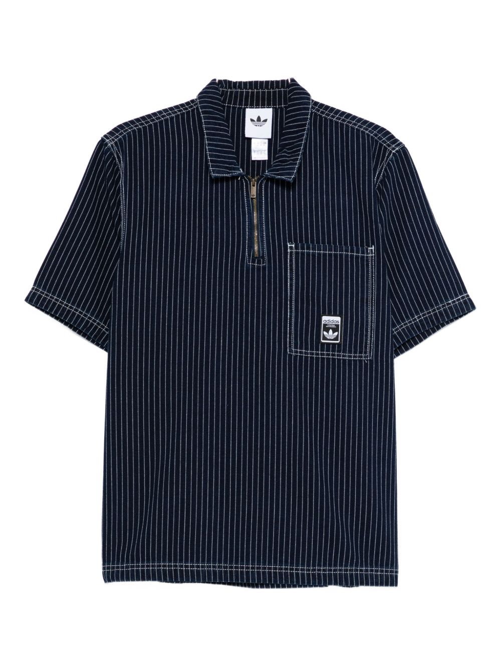 Wabash Polo In Denim Loose JW0169 DENIM ADIDAS ORIGINALS