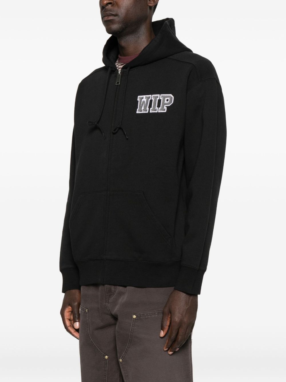 Felpa Con Zip In Cotone I035619 8906 BLACK STONE CARHARTT WIP