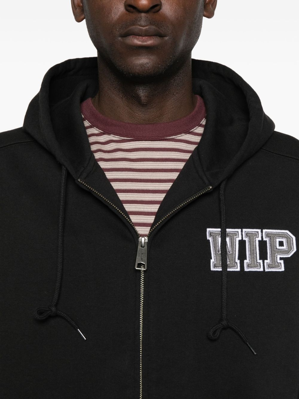 Felpa Con Zip In Cotone I035619 8906 BLACK STONE CARHARTT WIP
