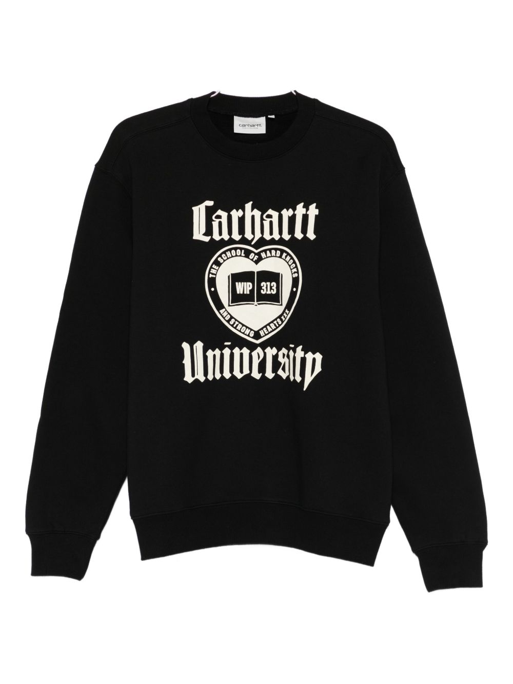 Felpa College In Cotone I035642 89XX BLACK CARHARTT WIP