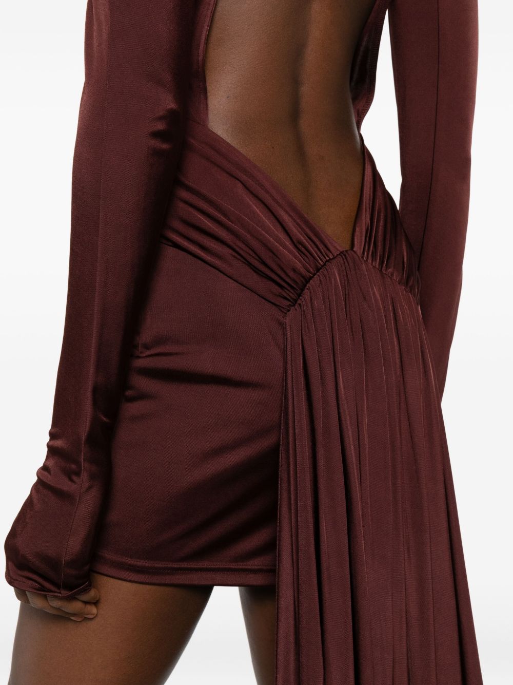 Mini Abito In Fluid Jersey PF25DK07D BURGUNDY DAVID KOMA