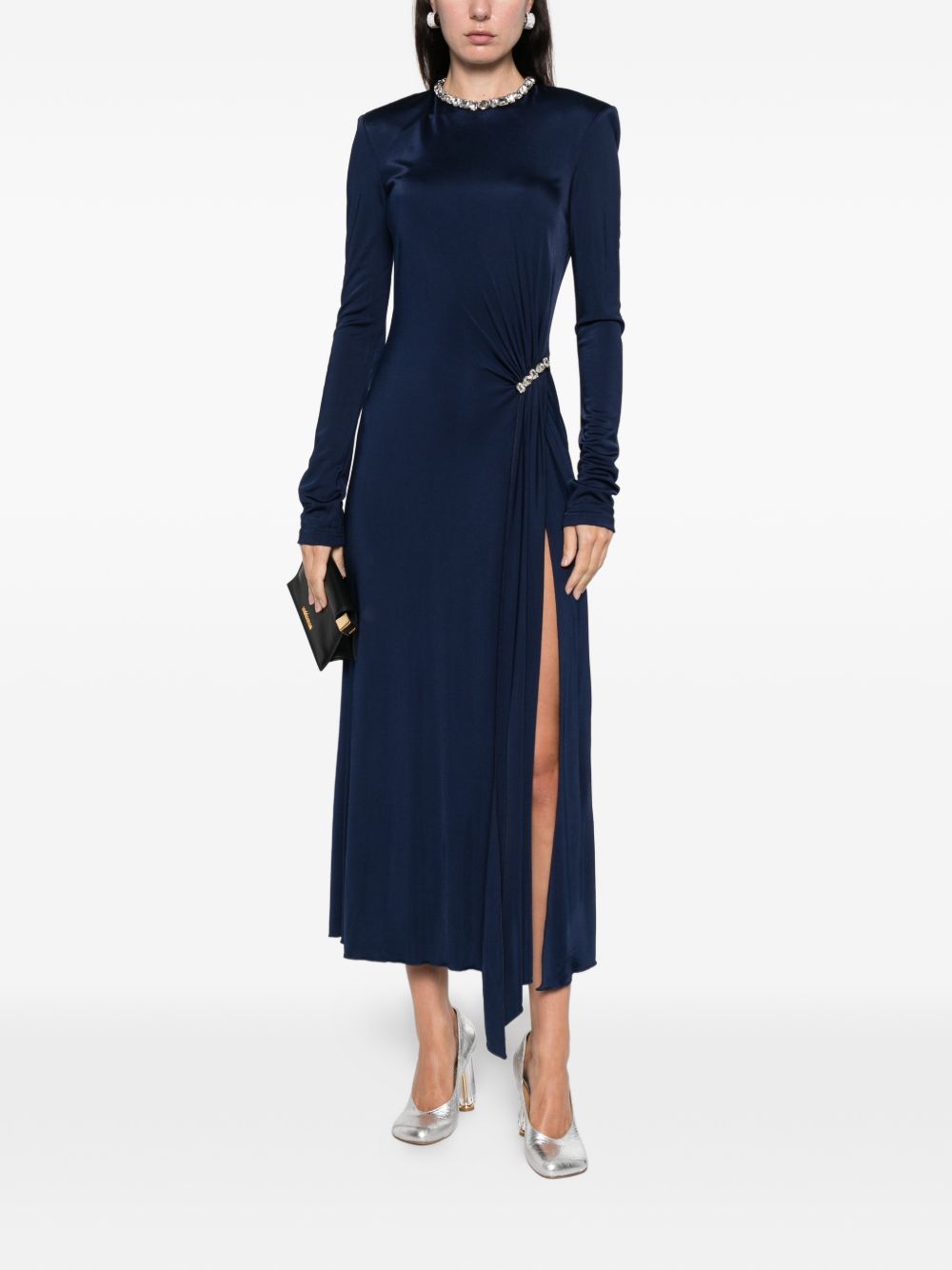 Abtio Midi In Fluid Jersey PF25DK92D NAVY DAVID KOMA