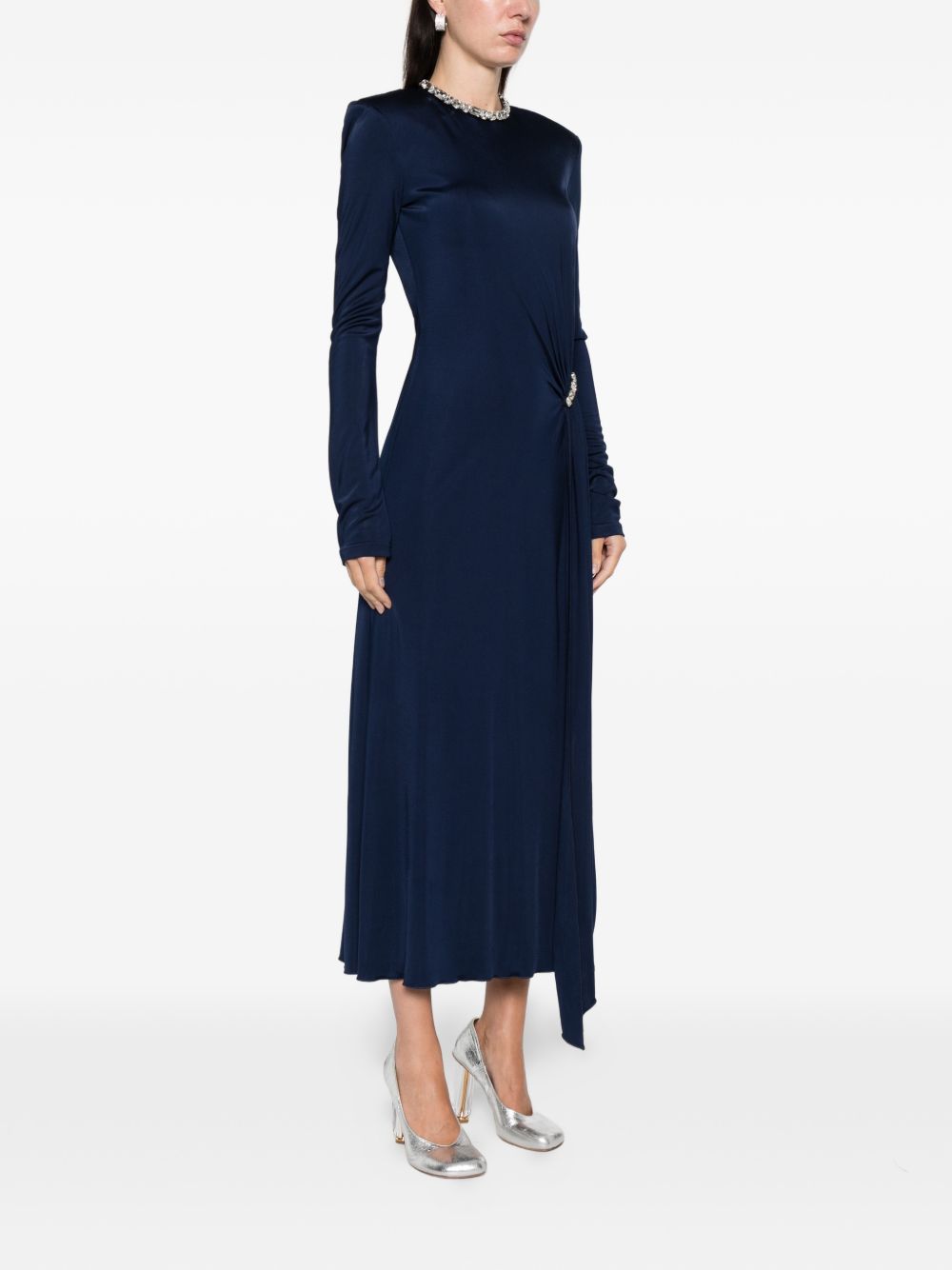 Abtio Midi In Fluid Jersey PF25DK92D NAVY DAVID KOMA