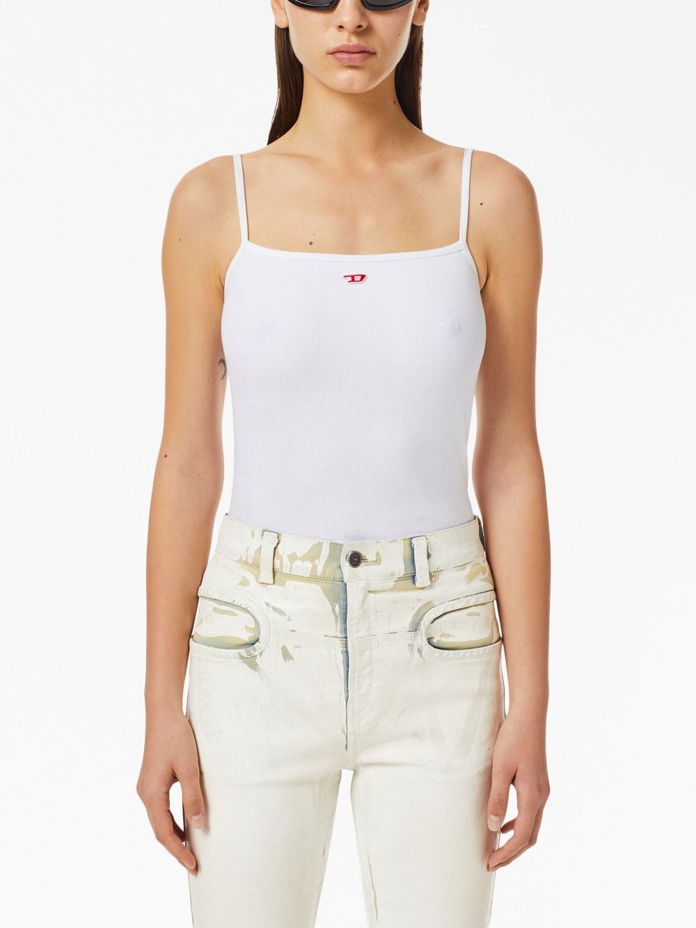 Tank Top In Cotone A051070EJAI 100 WHITE DIESEL
