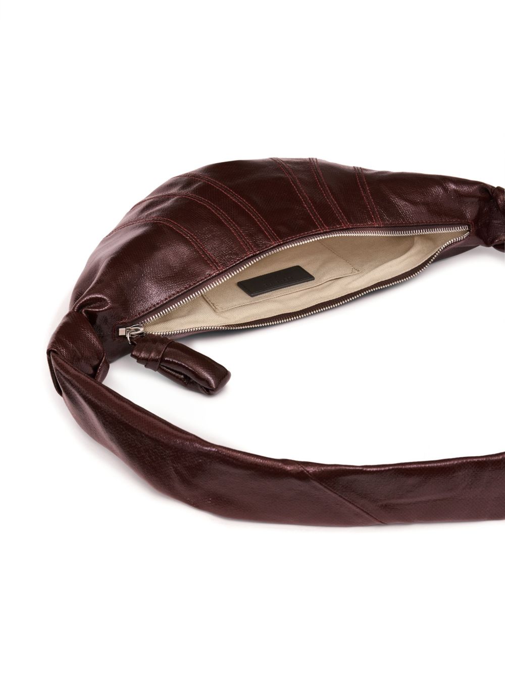 Black Small Croissant Bag BG0003LF1329 BR4001 CHOCOLATE FONDANT LEMAIRE