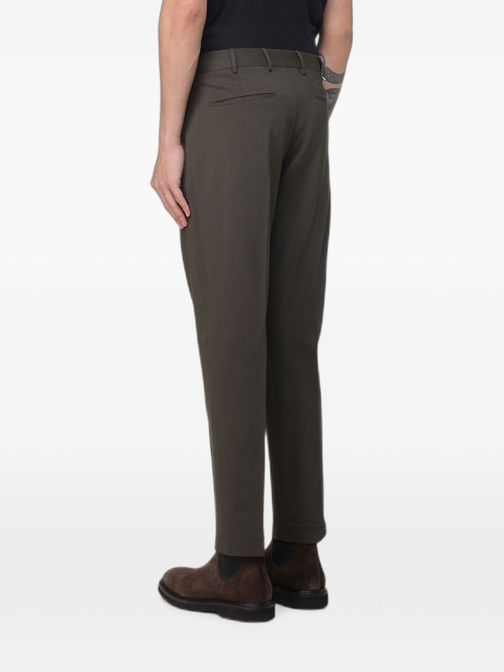 Pantaloni Bi-Stretch In Lana CORFZ1Z00FWDMA37 0445 MILITARE PT TORINO