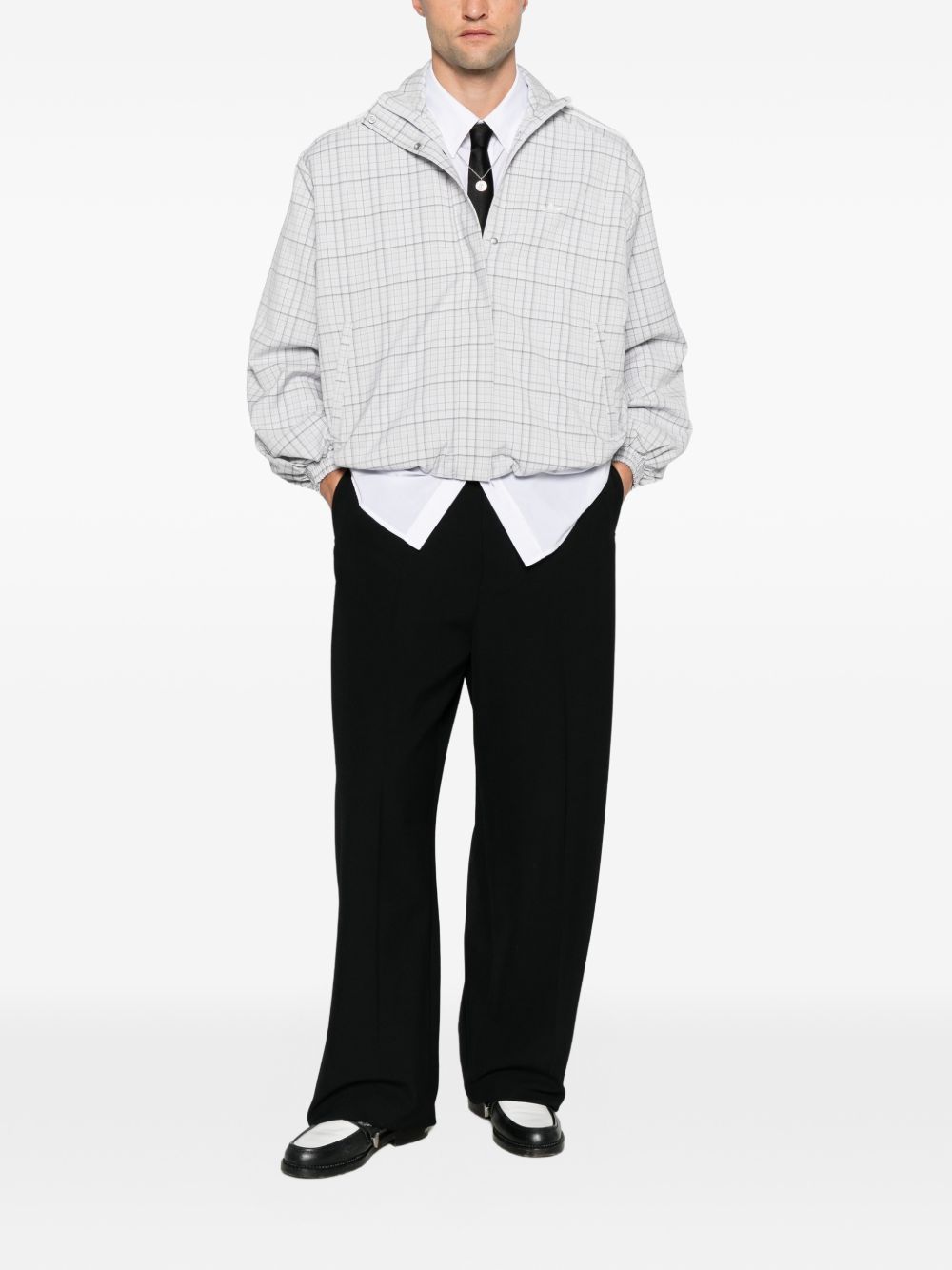 Firebird Track Top KR9610 CHECK GREY ADIDAS ORIGINALS