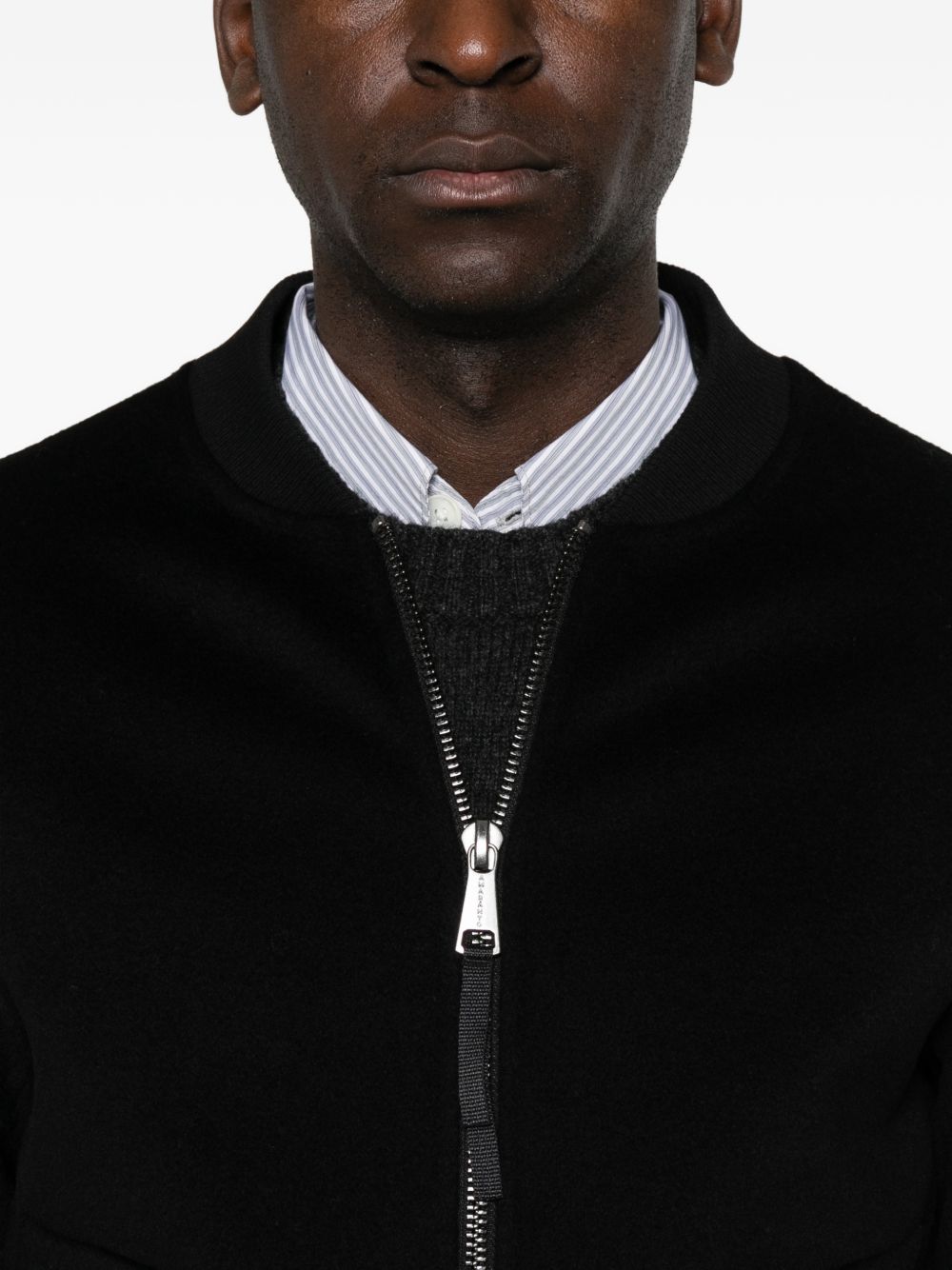 Bomber In Lana B6AC0002 A99 NERO AMARANTO