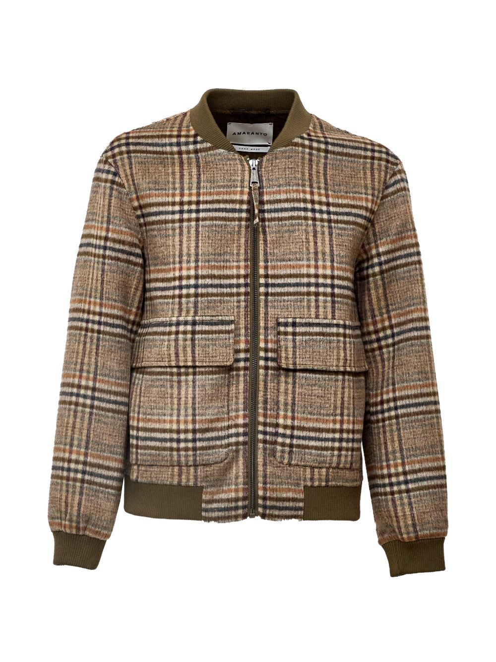 Bomber In Lana Cashmere B6AC0005 ACF NOCCIOLA AMARANTO