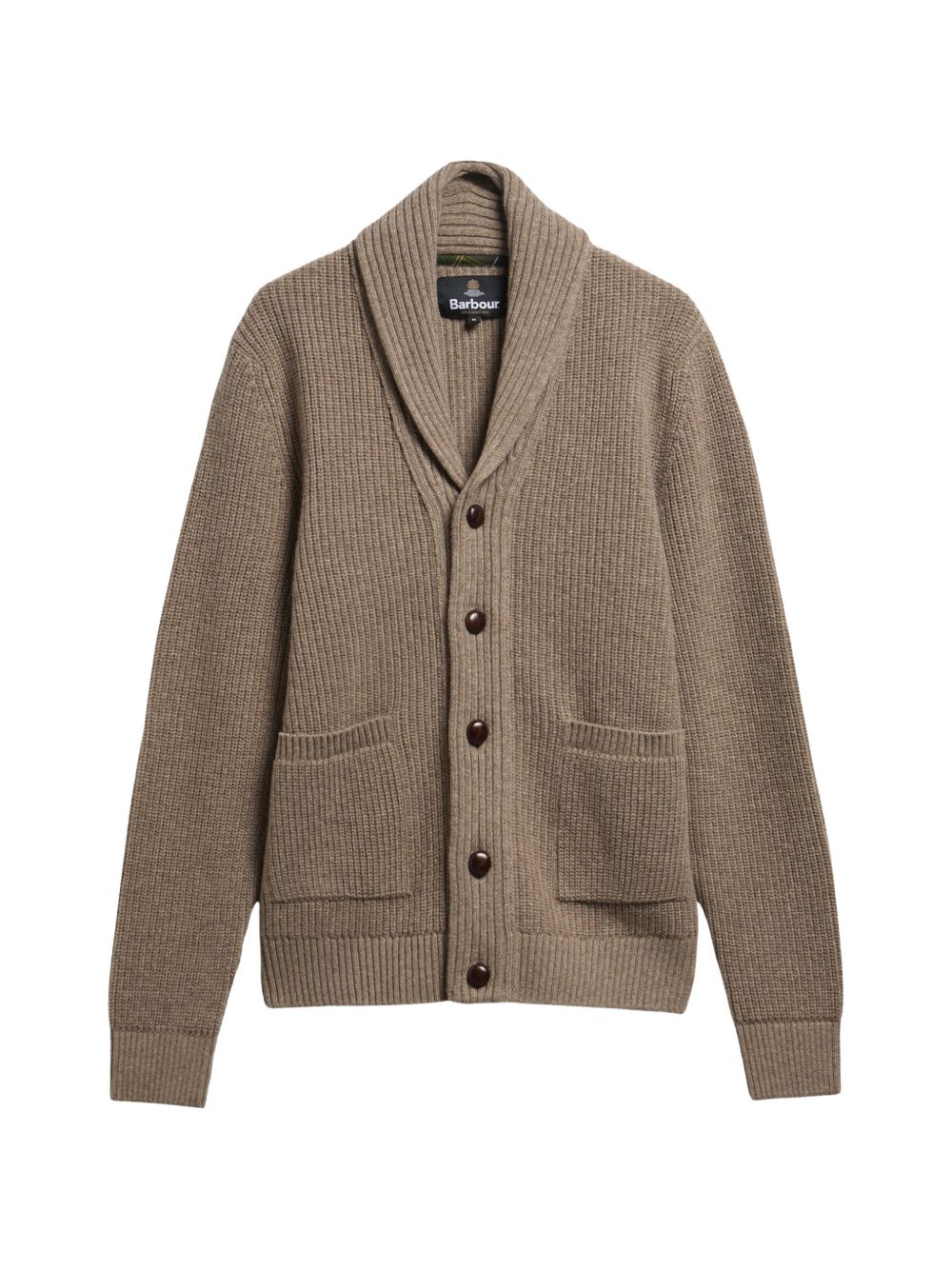 Cardigan In Lana Dagnello MKN1761 ST51 STONE BARBOUR