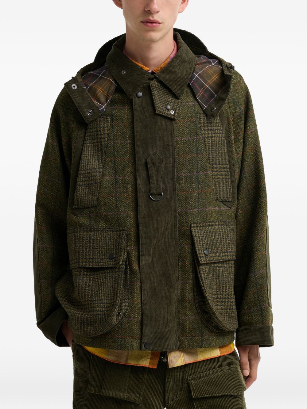 BA x Norbit Giacca In Lana MW003020 GN55 OLIVE BARBOUR