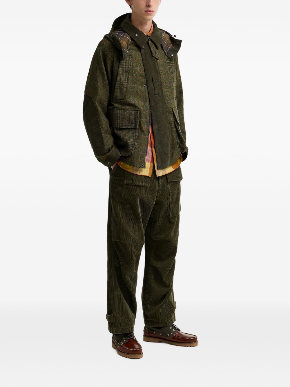 BA x Norbit Giacca In Lana MW003020 GN55 OLIVE BARBOUR