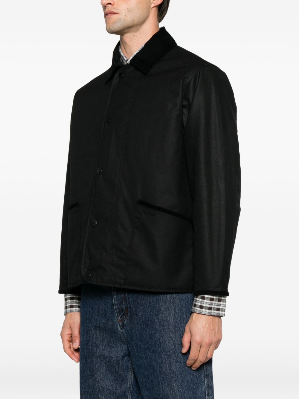 Short Liddesdale Wax Jacket MWX2592 BK11 BLACK BARBOUR