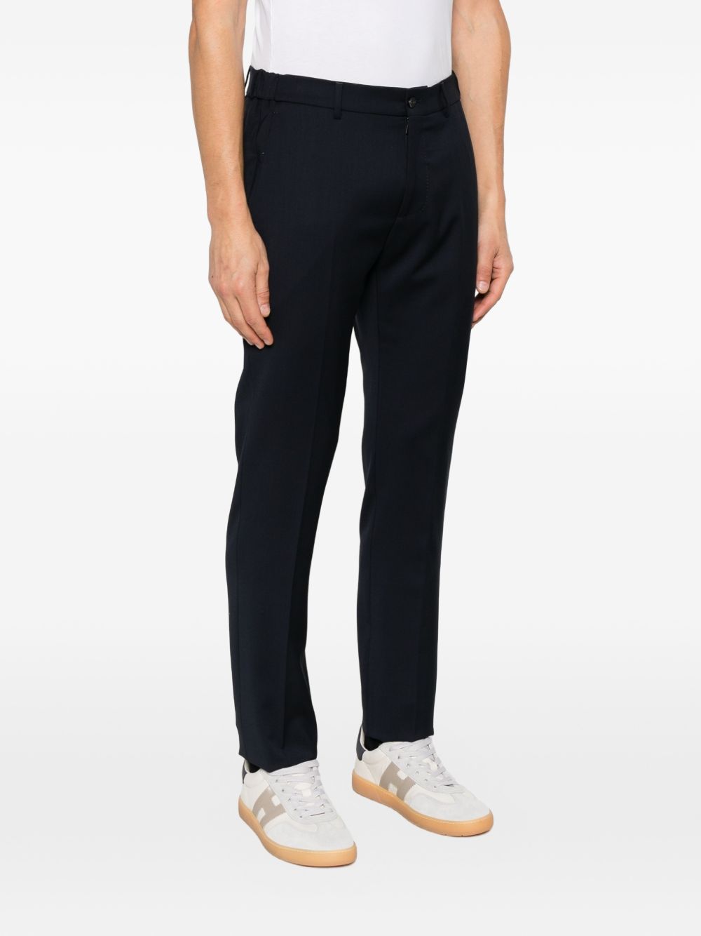Pantaloni Morello Elax In Lana MORELLOELAXMZ1478 NAVY BERWICH