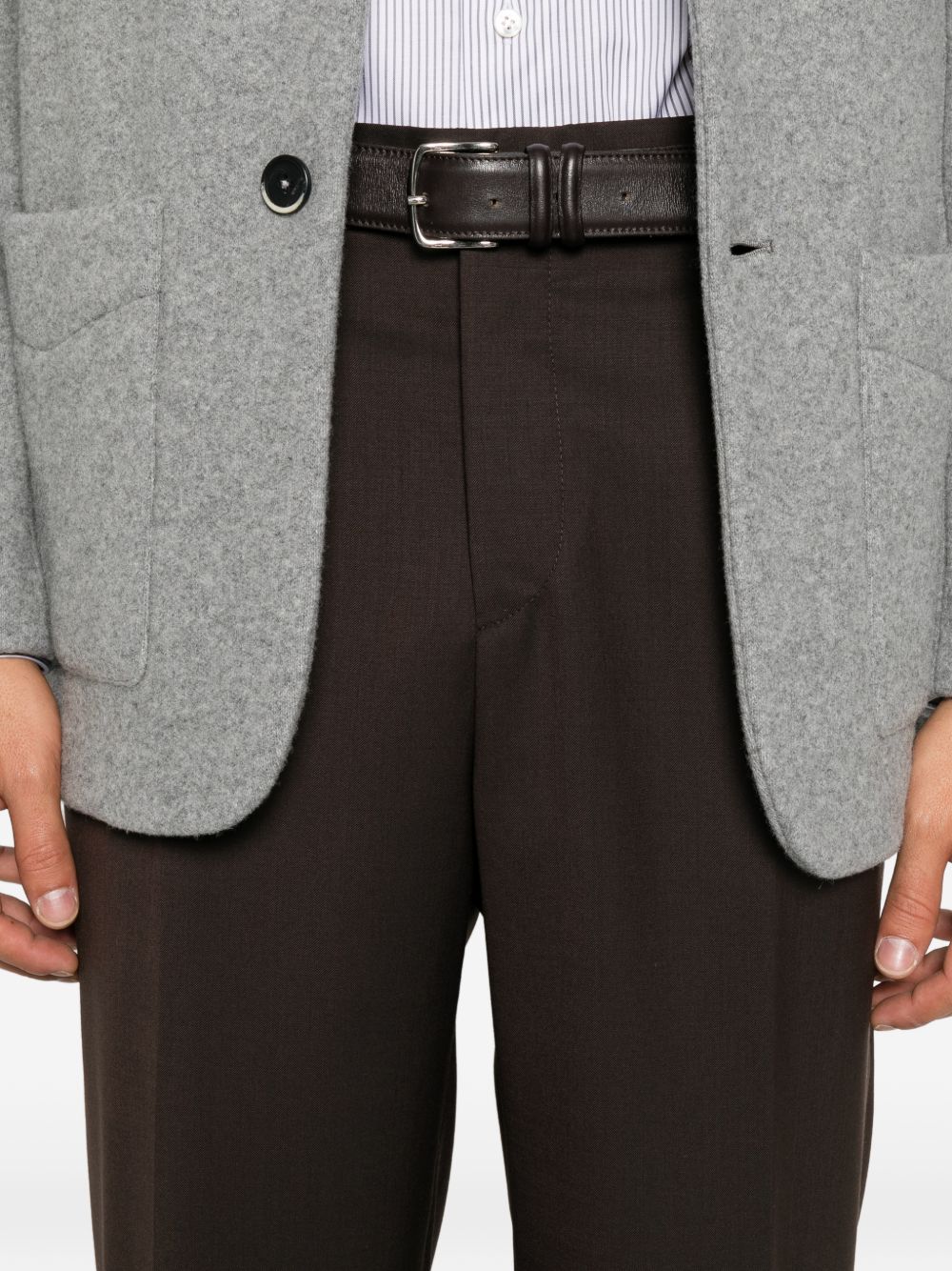Pantaloni Margutta in Misto Lana Stretch MARGUTTAS400100 00146 MARRONE BRIGLIA 1949