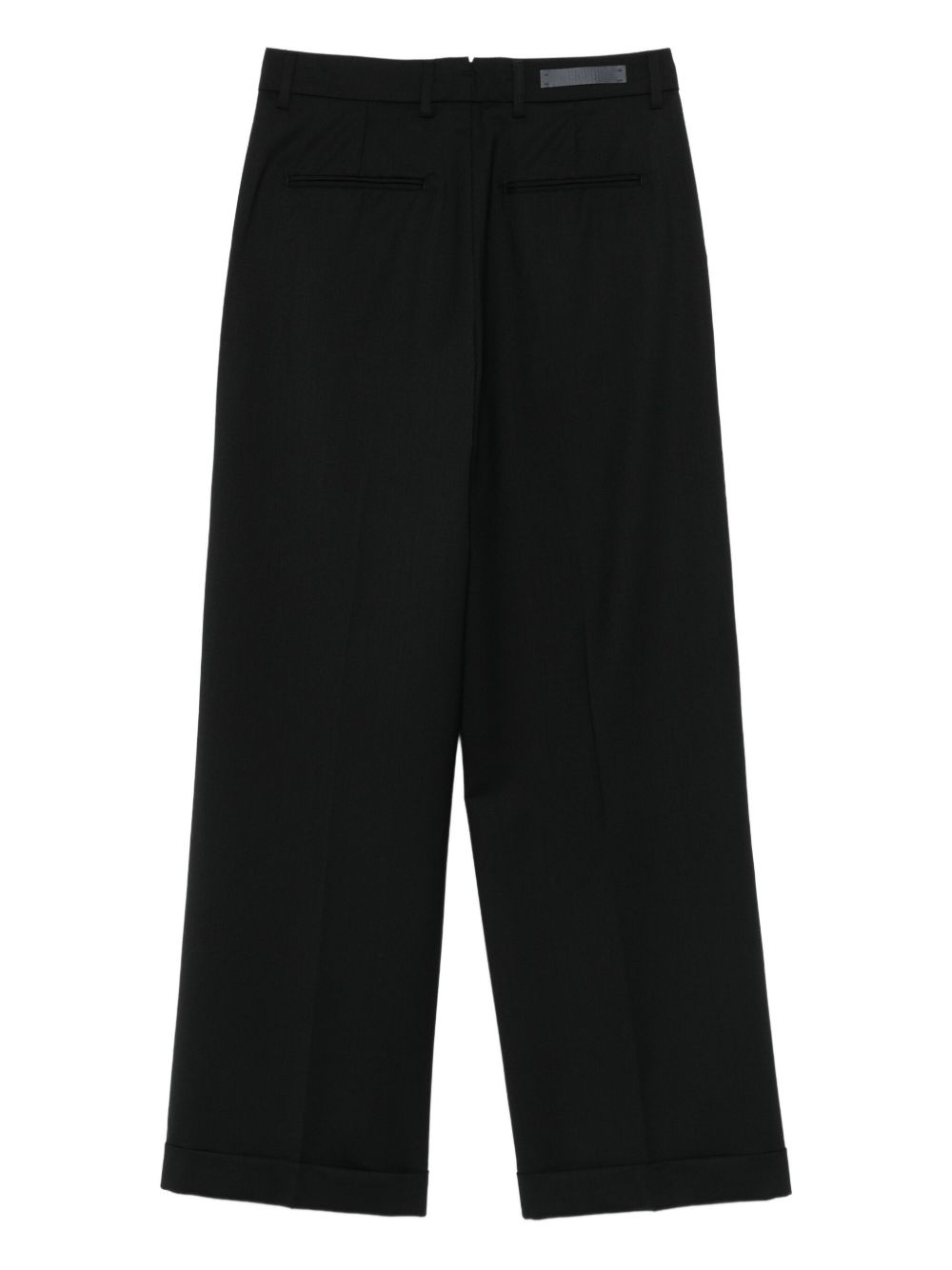 Pantaloni a Doppia Pince in Misto Lana WHITEW400100 00010 NERO BRIGLIA 1949