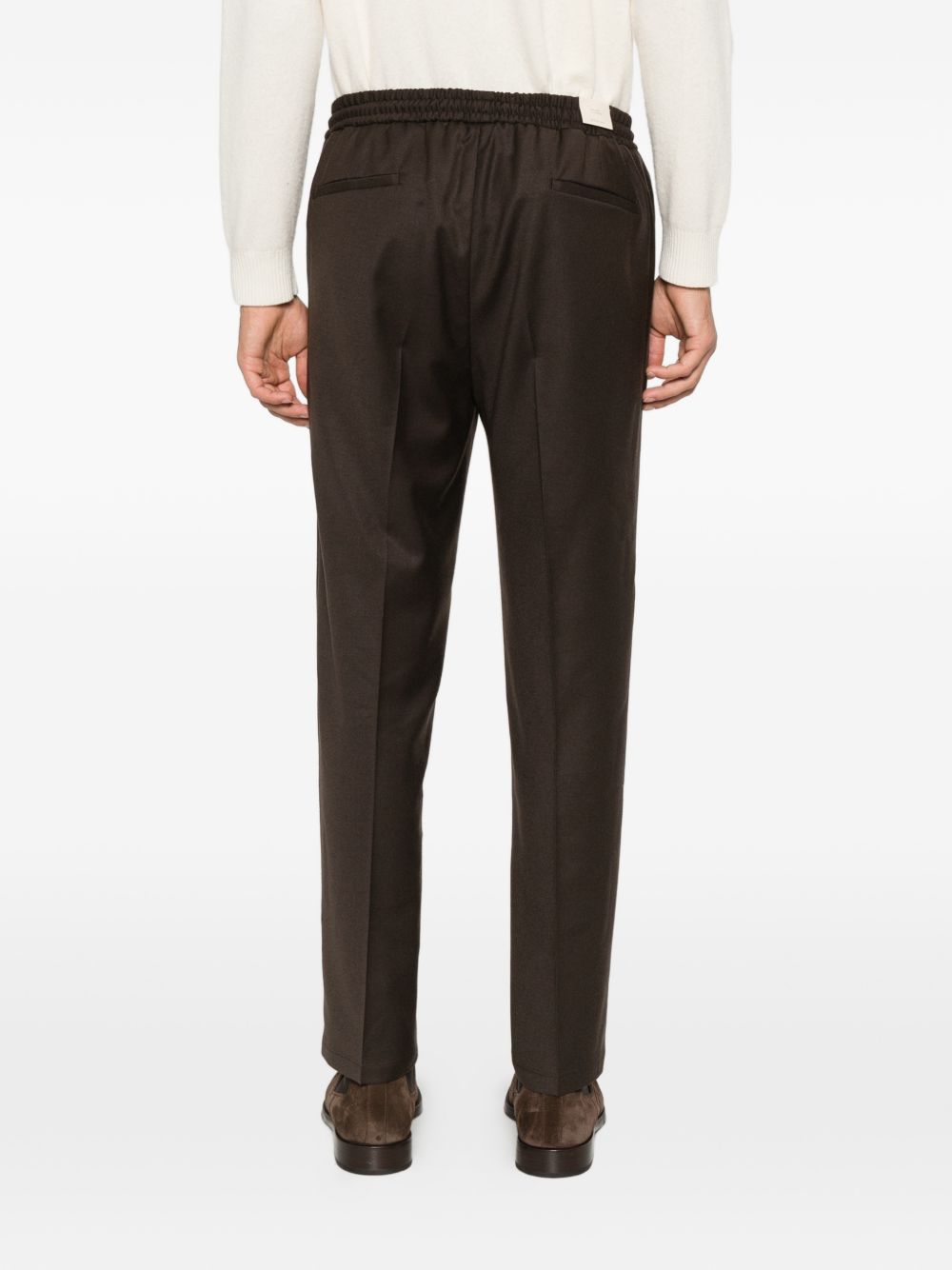Pantaloni Wimbledon in Lana Stretch WIMBLEDONS400120 00146 MARRONE BRIGLIA 1949