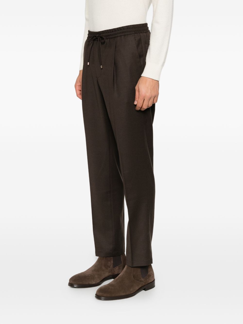 Pantaloni Wimbledon in Lana Stretch WIMBLEDONS400120 00146 MARRONE BRIGLIA 1949