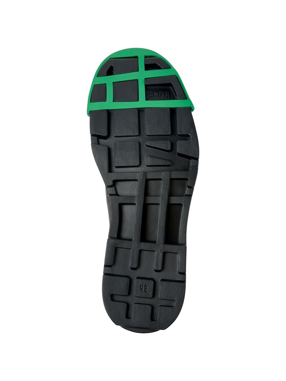 Scarpe Junction in Pelle K100872 033 BLACK GREEN CAMPER