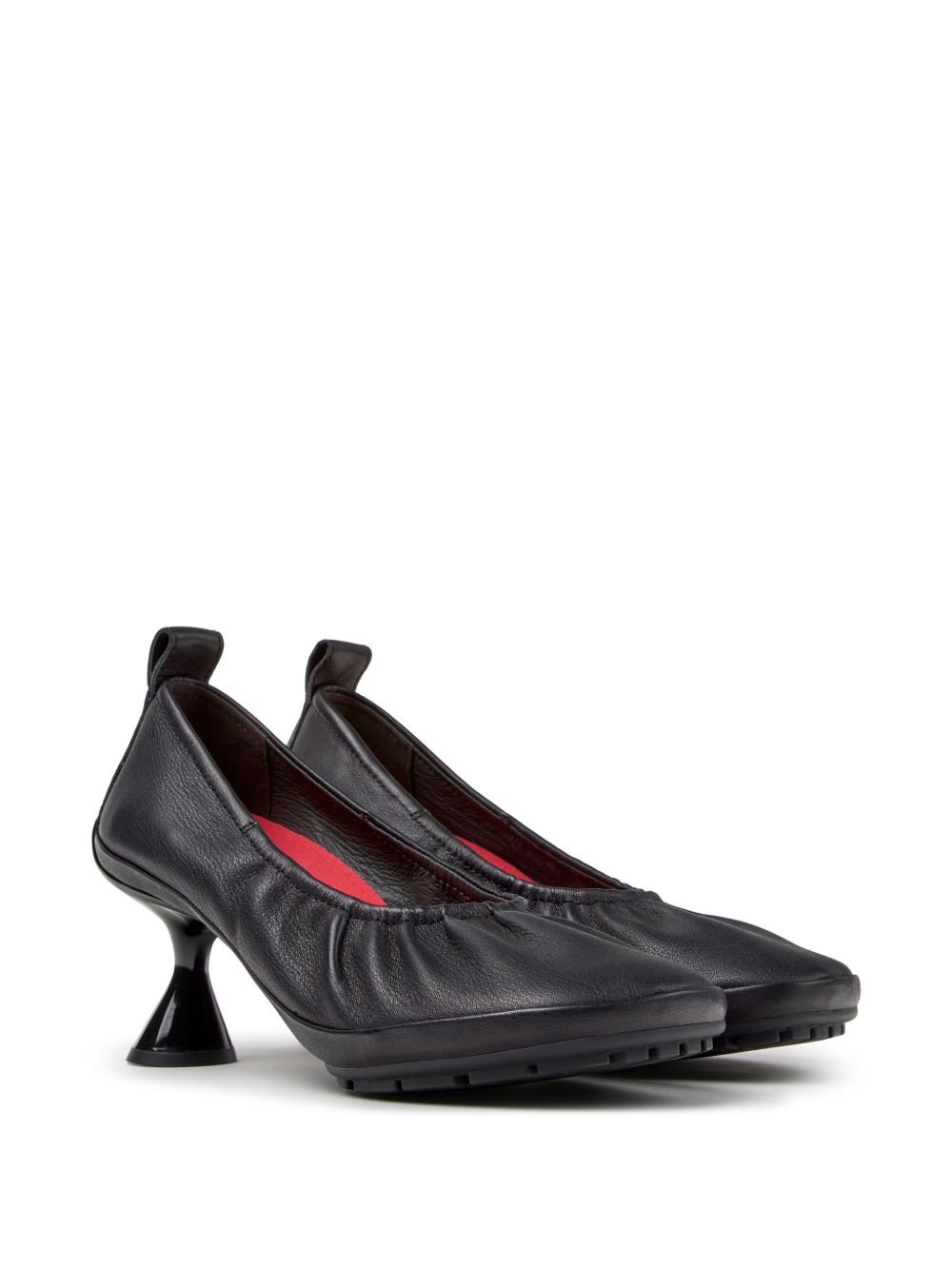 Ballerine Right Left in Pelle K201976 001 BLACK CAMPER
