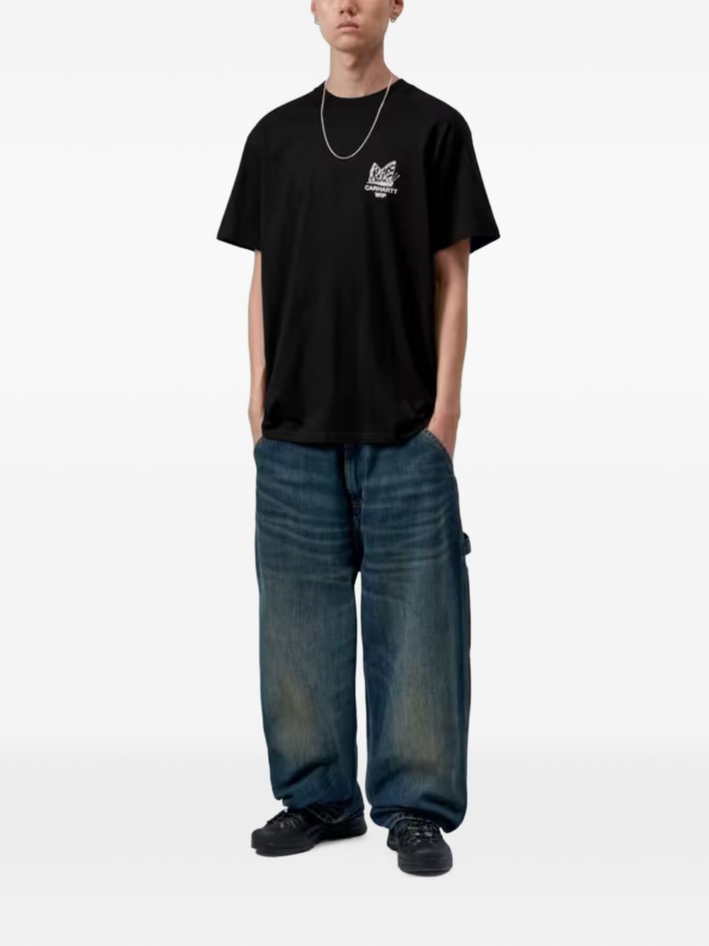 S/S Hourglass T-Shirt I037247 89XX BLACK CARHARTT WIP