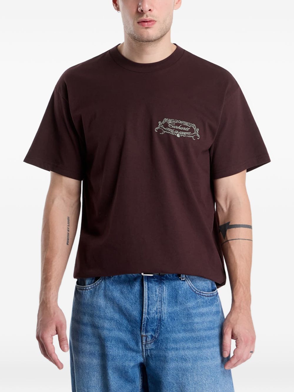S/S Chez WIP T-Shirt I037260 33HXX BROWN CARHARTT WIP
