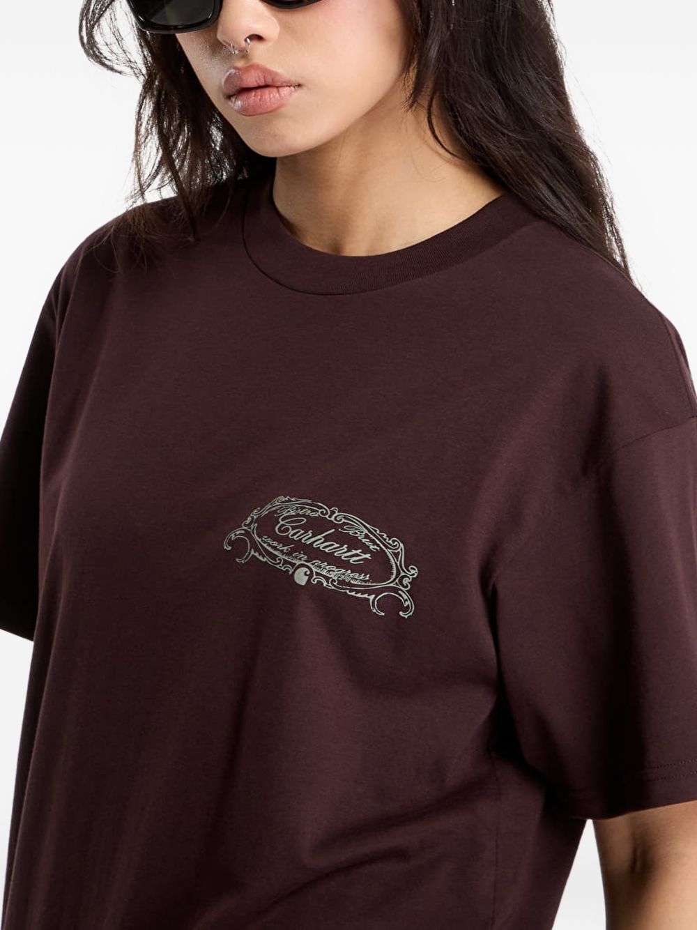 S/S Chez WIP T-Shirt I037260 33HXX BROWN CARHARTT WIP