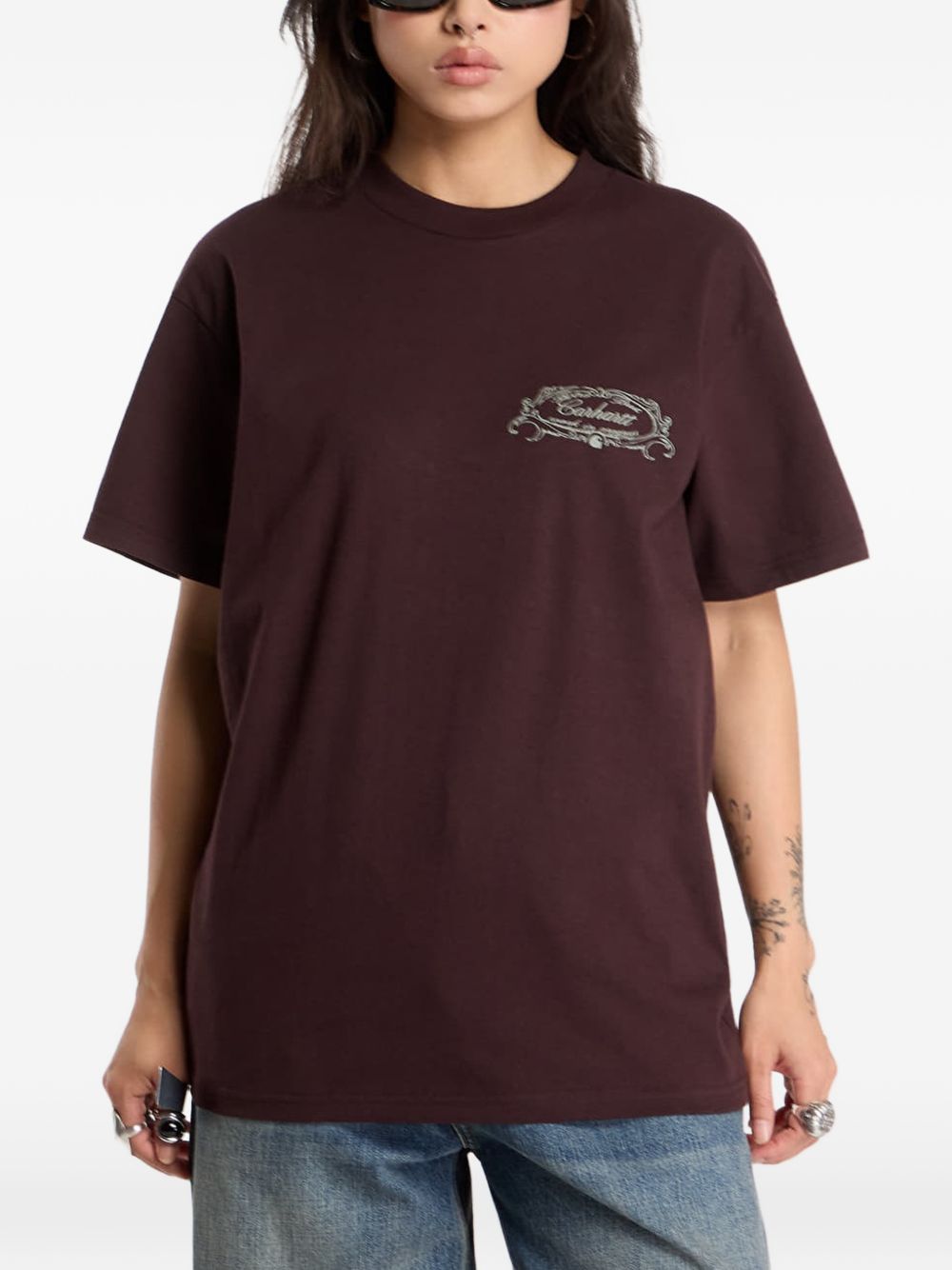 S/S Chez WIP T-Shirt I037260 33HXX BROWN CARHARTT WIP