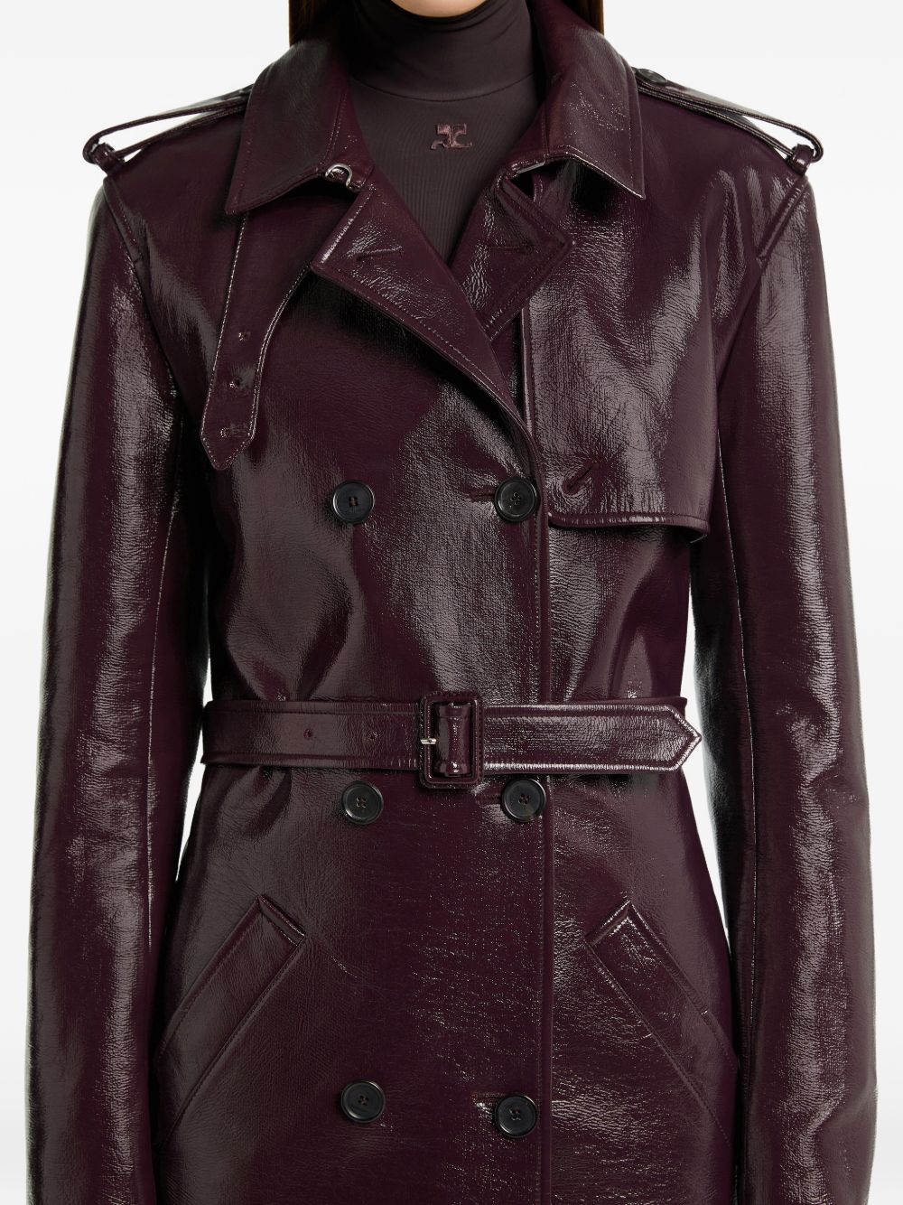 Trench in Vinile 326CMA296VY0014 4090 BURNT RED COURREGES