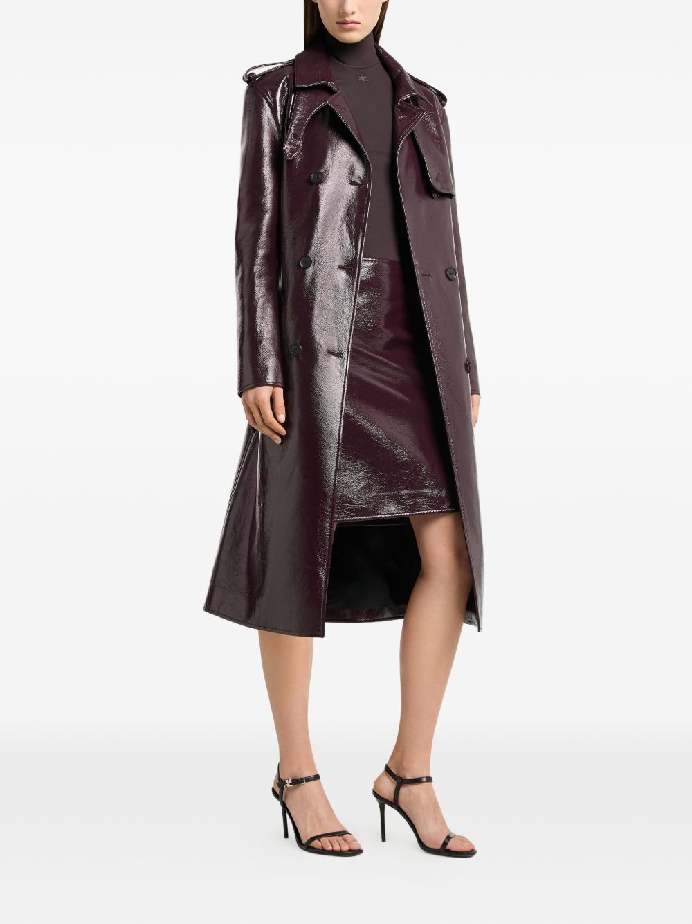 Trench in Vinile 326CMA296VY0014 4090 BURNT RED COURREGES