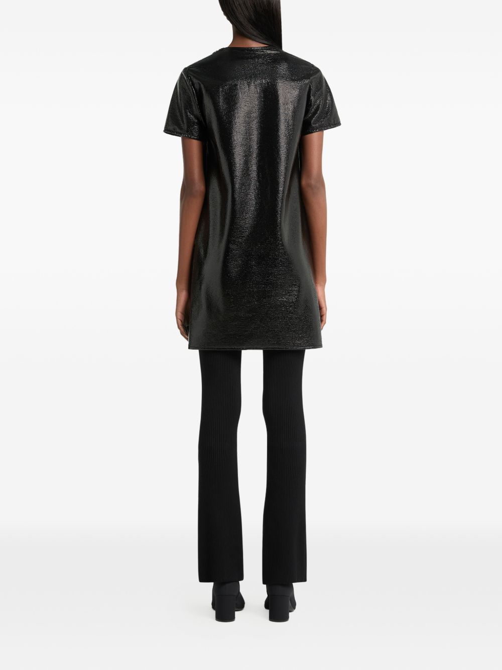 Mini Abito in Vinile 326CRO926VY0016 9999 BLACK COURREGES