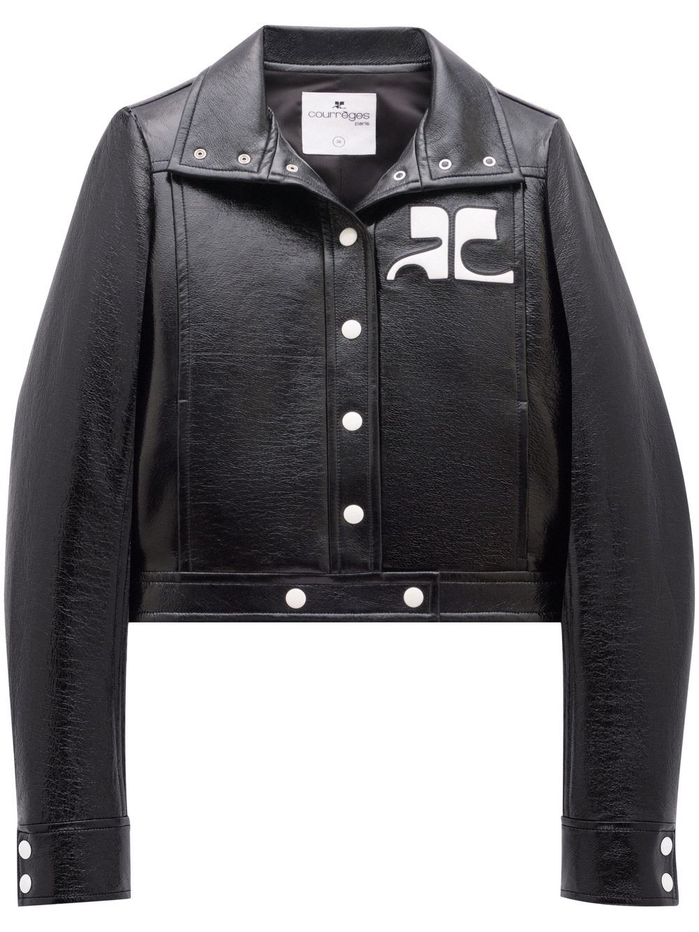 Giacca Réédition in Vinile PERCBL005VY0014 9999 BLACK COURREGES