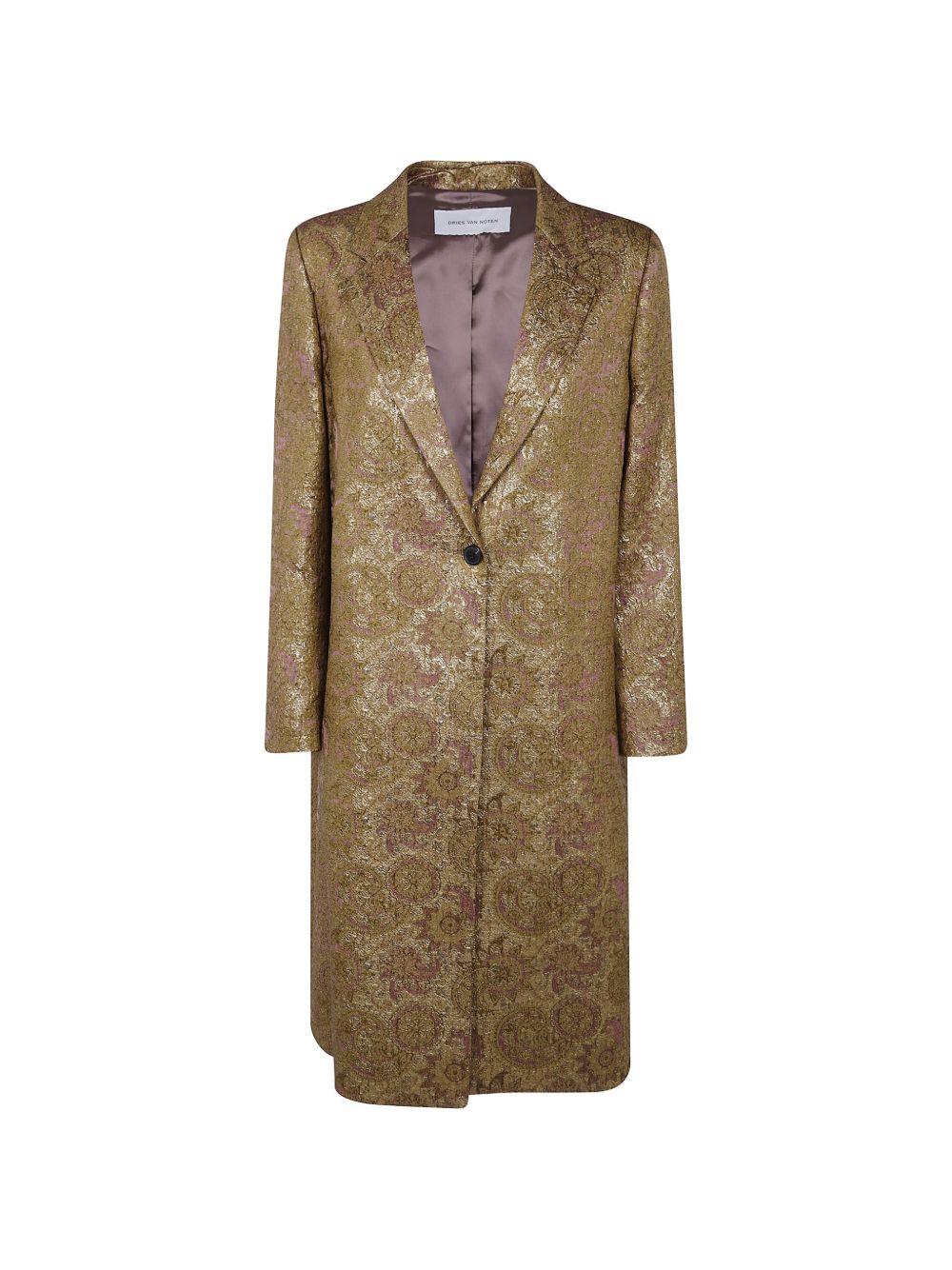 Cappotto In Lurex Jacquard 2620102014346 954 GOLD DRIES VAN NOTEN