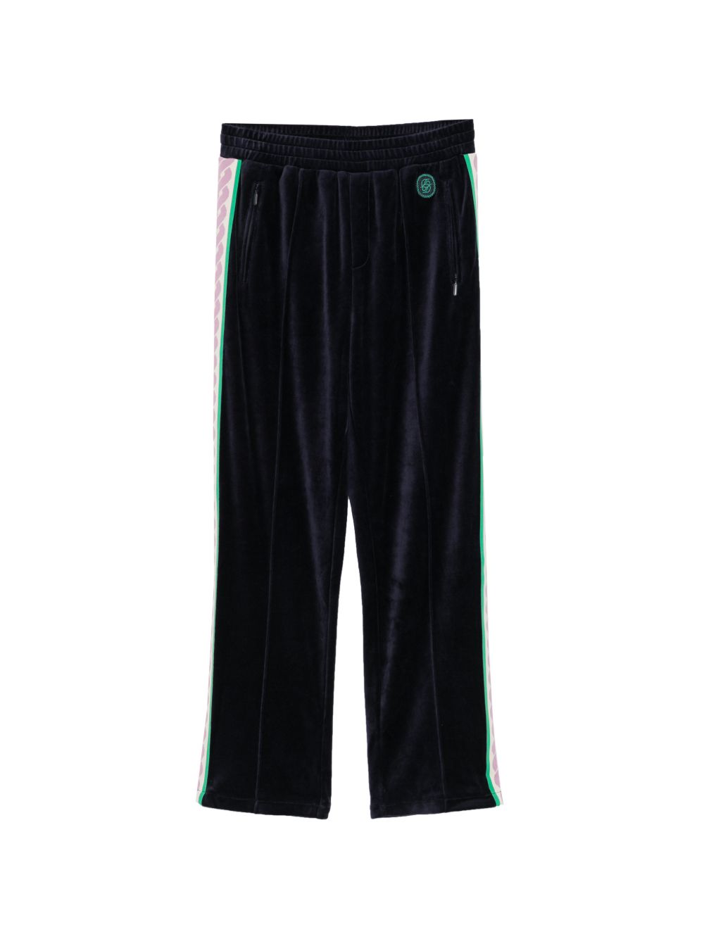 Pantaloni Track in Velluto MSP009CO169 NAVY DROLE DE MONSIEUR
