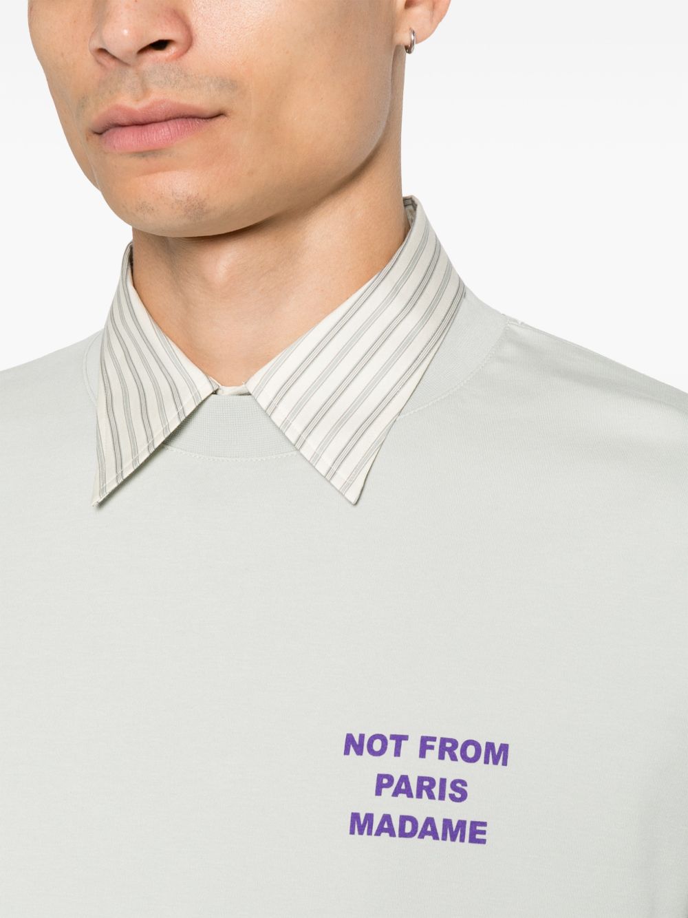 T-Shirt Bold Slogan MTS203CO002 GREY DROLE DE MONSIEUR