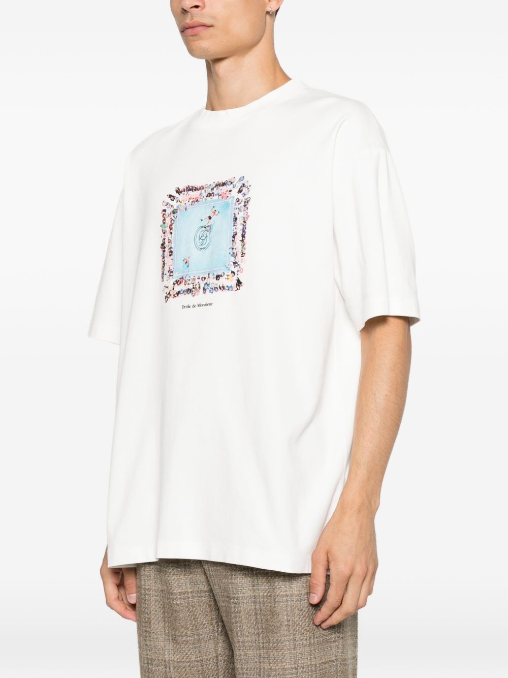 T-Shirt Boxers Ring MTS343CO002 OFF WHITE DROLE DE MONSIEUR