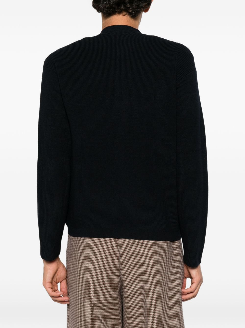 Cardigan Con Bottoni In Lana Merino EM006289AF27812 0920 BLUE EMPORIO ARMANI