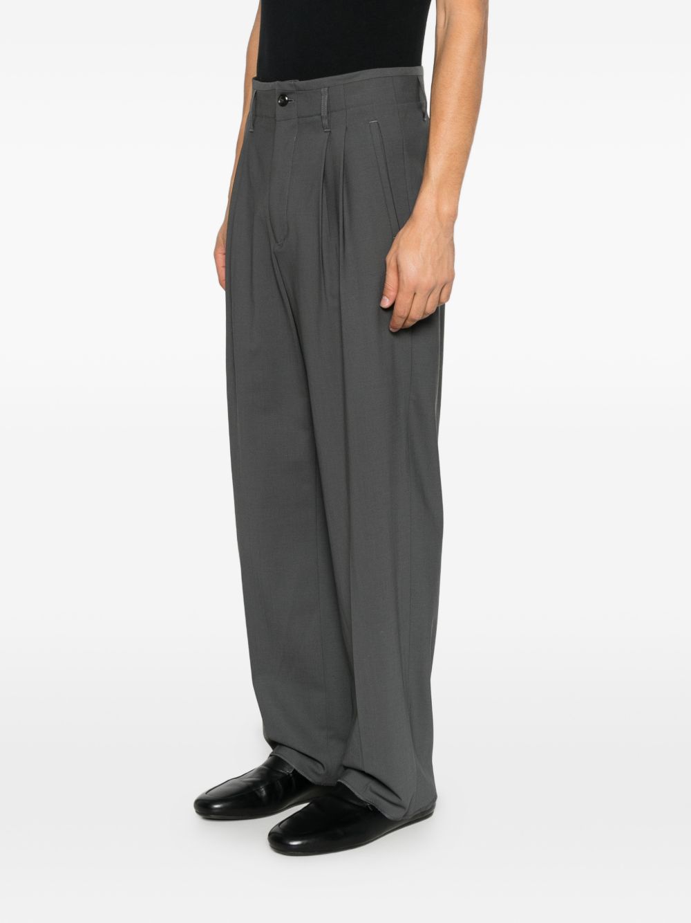 Pantaloni In Lana Stretch EM007125TE19332 U8108 GREY EMPORIO ARMANI