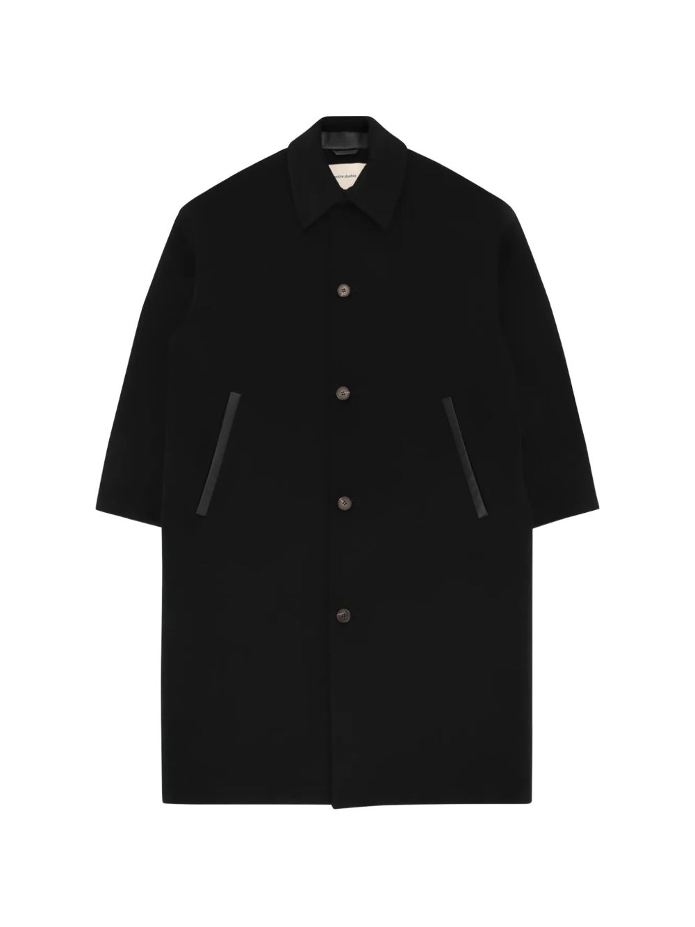 Arcform Coat ESFW26CO01073 6247 BLACK WOOL ENTIRE STUDIOS