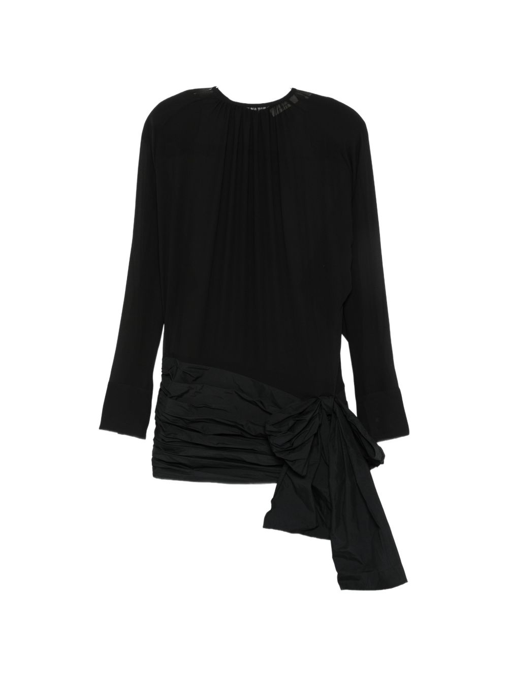 Mini Abito Con Drappeggio ESFW26DR02016 0015 BLACK ENTIRE STUDIOS