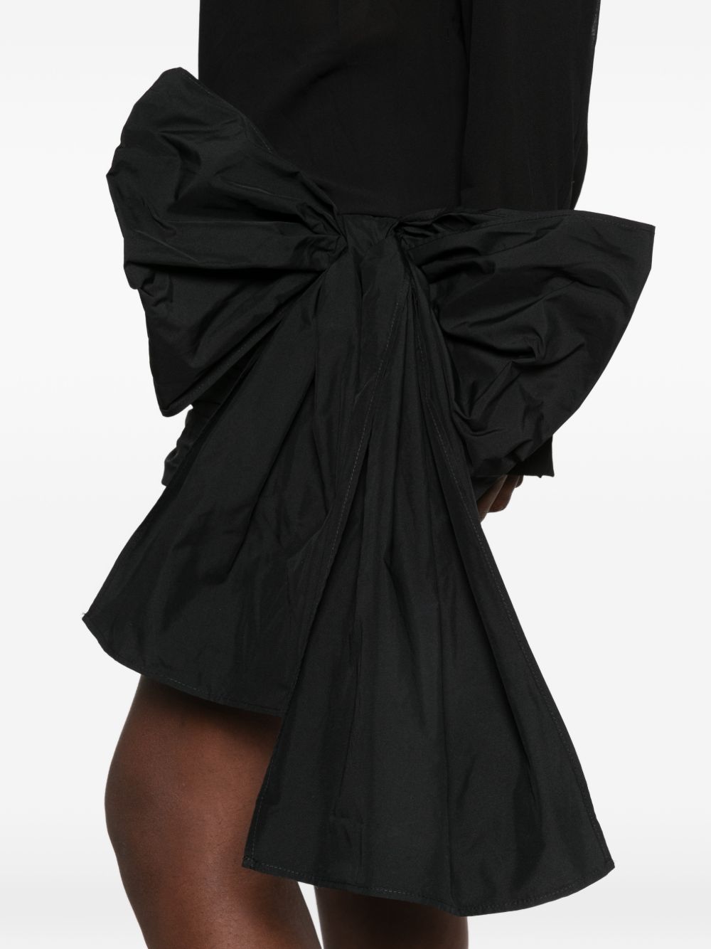 Mini Abito Con Drappeggio ESFW26DR02016 0015 BLACK ENTIRE STUDIOS