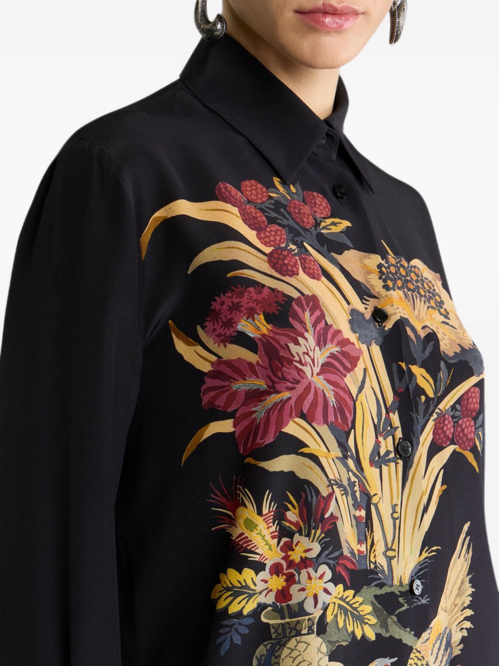 WRIA0013AK166 X0813 BLACK MULTICOLOUR ETRO
